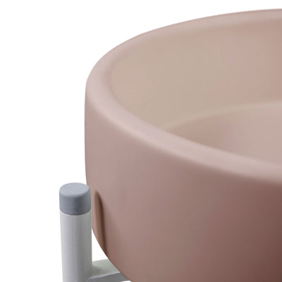 Bowl Basin - Stand (Blush Pink,White Frame)