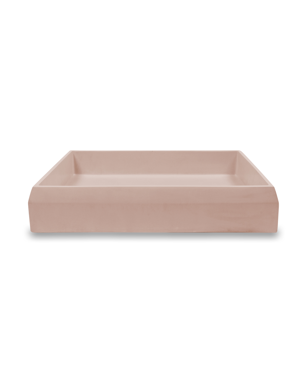 Prism Rectangle Basin - Wall Hung (Blush Pink)