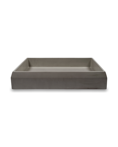 Prism Rectangle Basin (Mid Tone Grey)