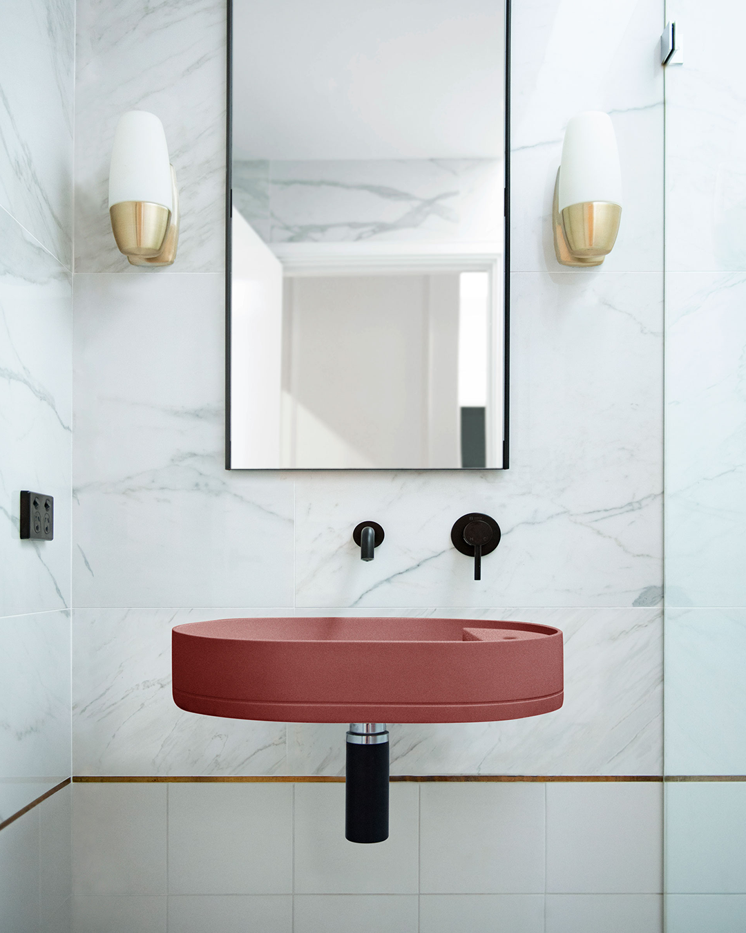 Shelf Oval Basin - Wall Mount (Musk)