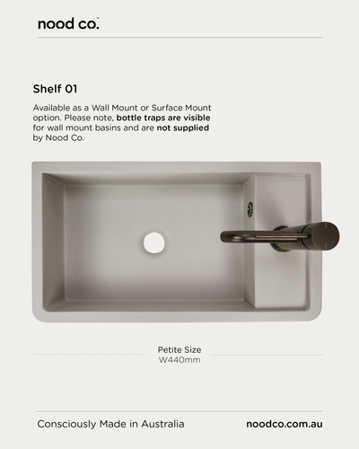 Shelf 01 Basin - Wall Hung (Charcoal)