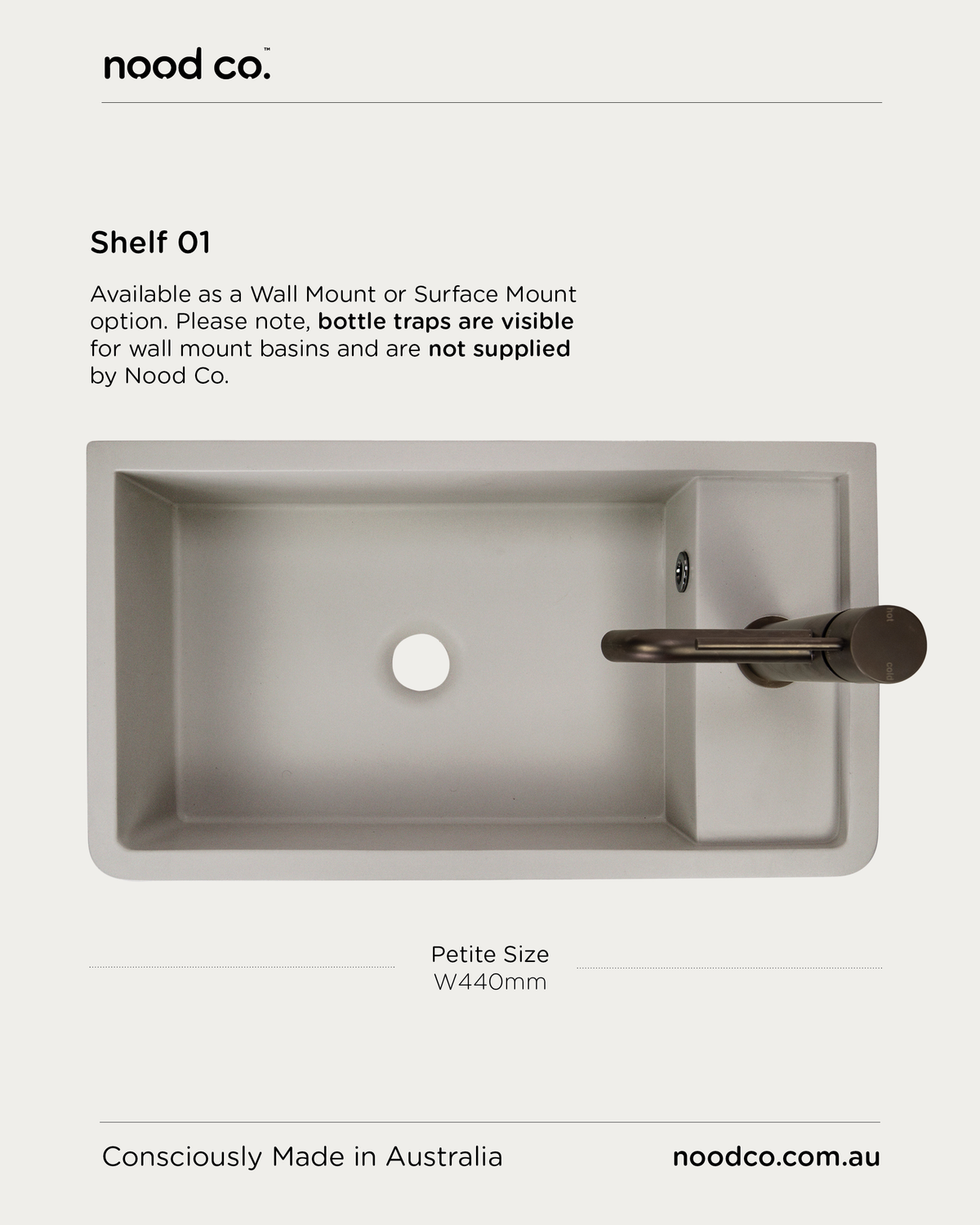Shelf 01 Basin - Wall Hung (Mint)