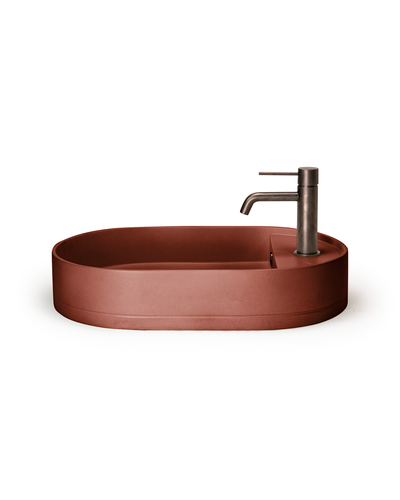 Shelf Oval Basin - Wall Mount (Clay)