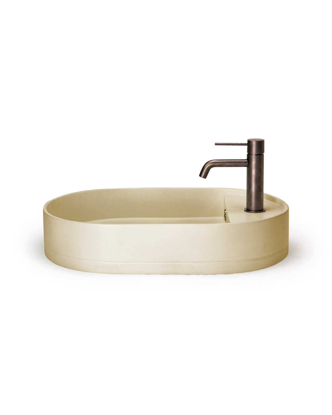 Shelf Oval Basin - Wall Mount (Custard)