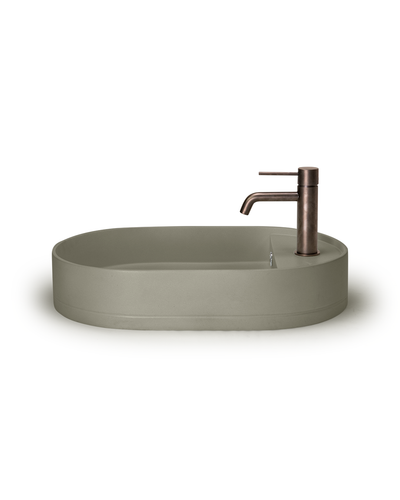 Shelf Oval Basin - Surface Mount (Olive)