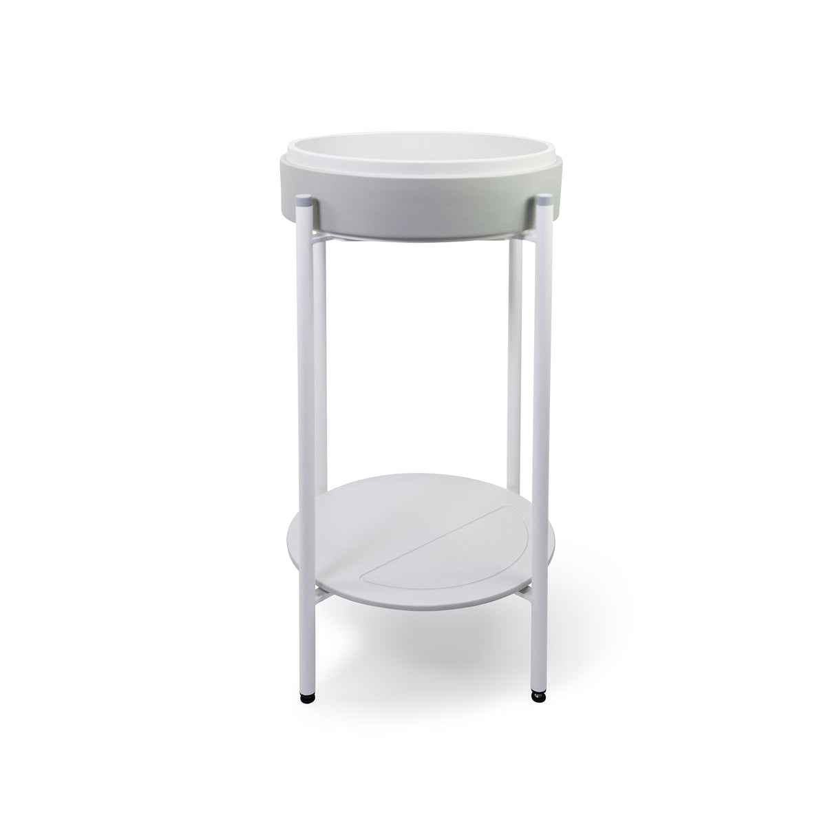 Stepp Circle Basin - Stand (Ivory,White Frame)