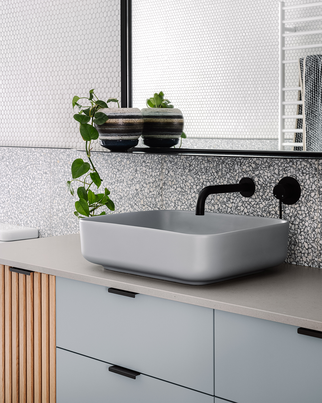 Cube Basin - Surface Mount (Sky Grey)