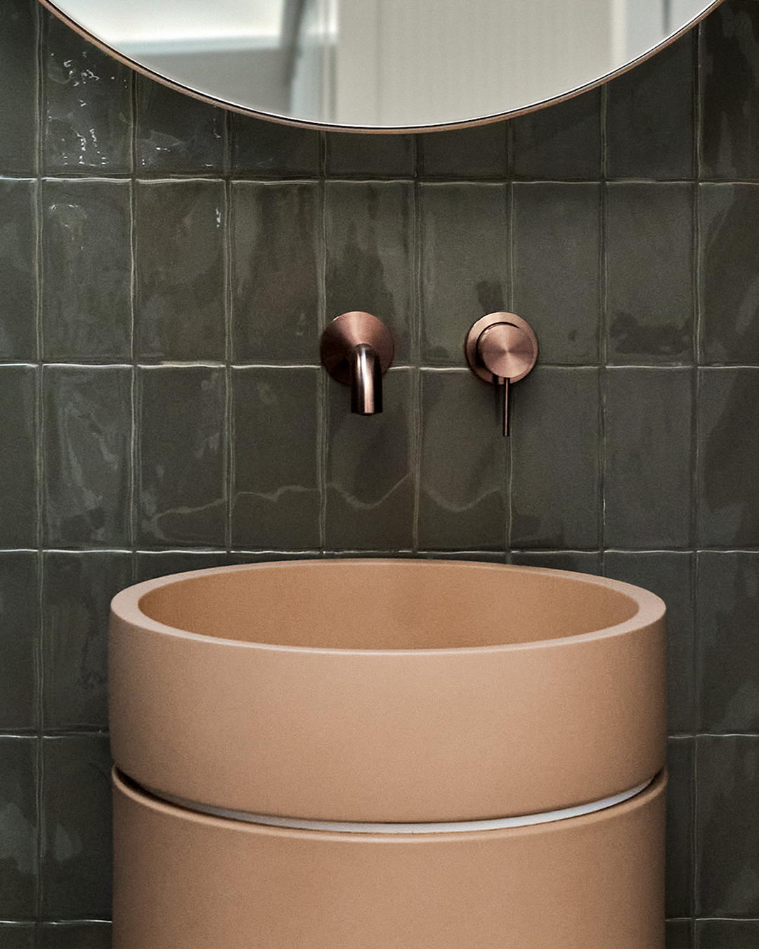 Cylinder Hoop Basin - Blush Pink