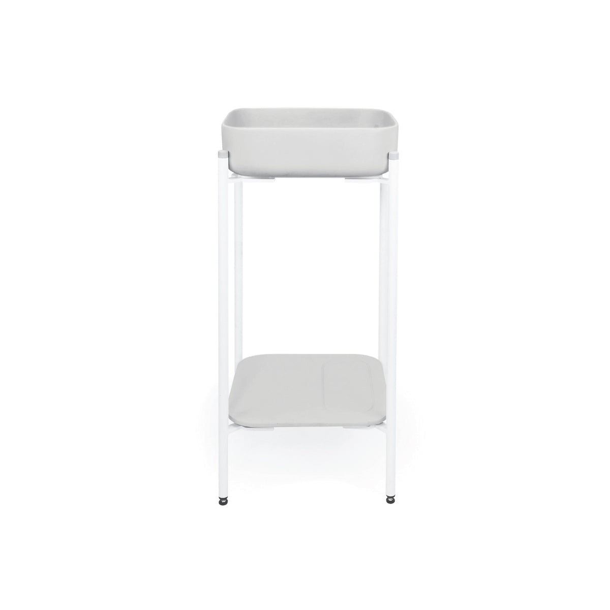 Cube Basin - Stand (Morning Mist,White Frame)