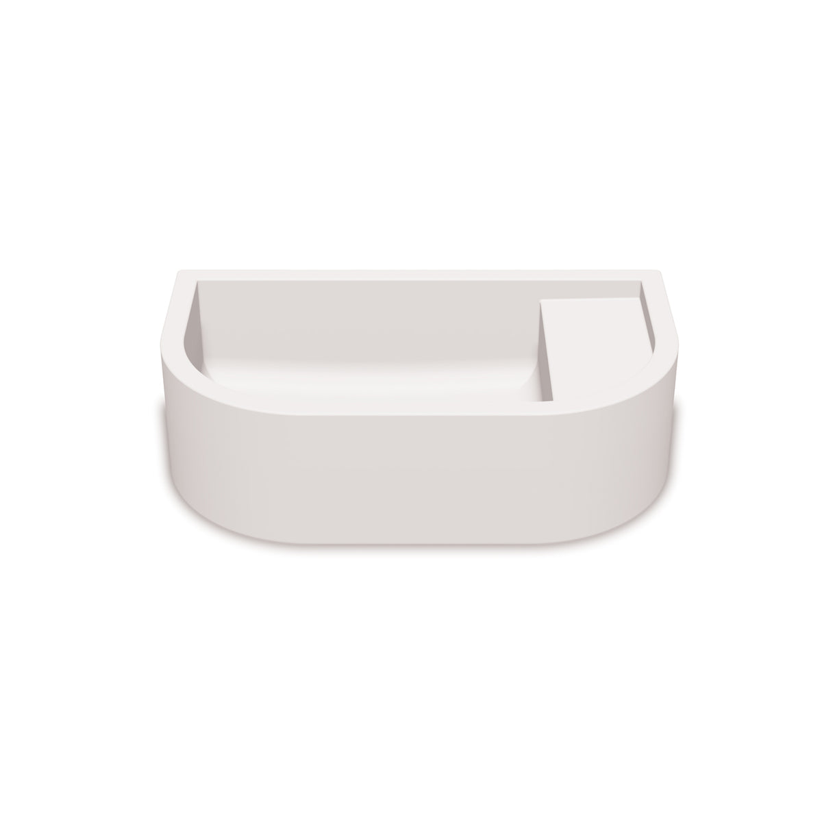 Loop 01 Basin - Overflow - Surface Mount (Ivory,No Tap Hole,Black)