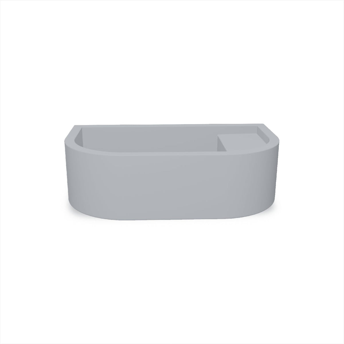 Loop 01 Basin - Overflow - Surface Mount (Powder Blue,No Tap Hole,White)