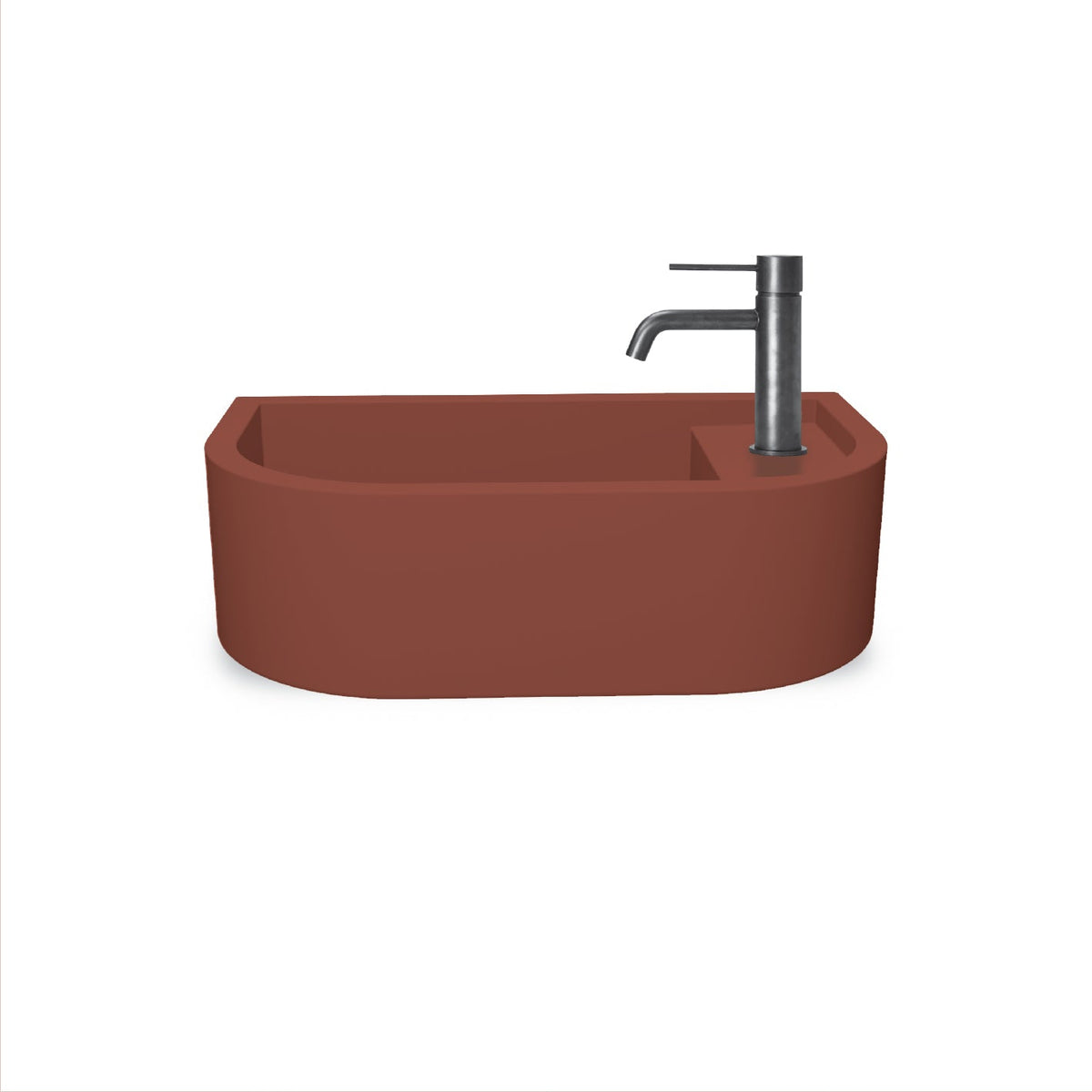 Loop 01 Basin - Overflow - Surface Mount (Clay,Tap Hole,Black)