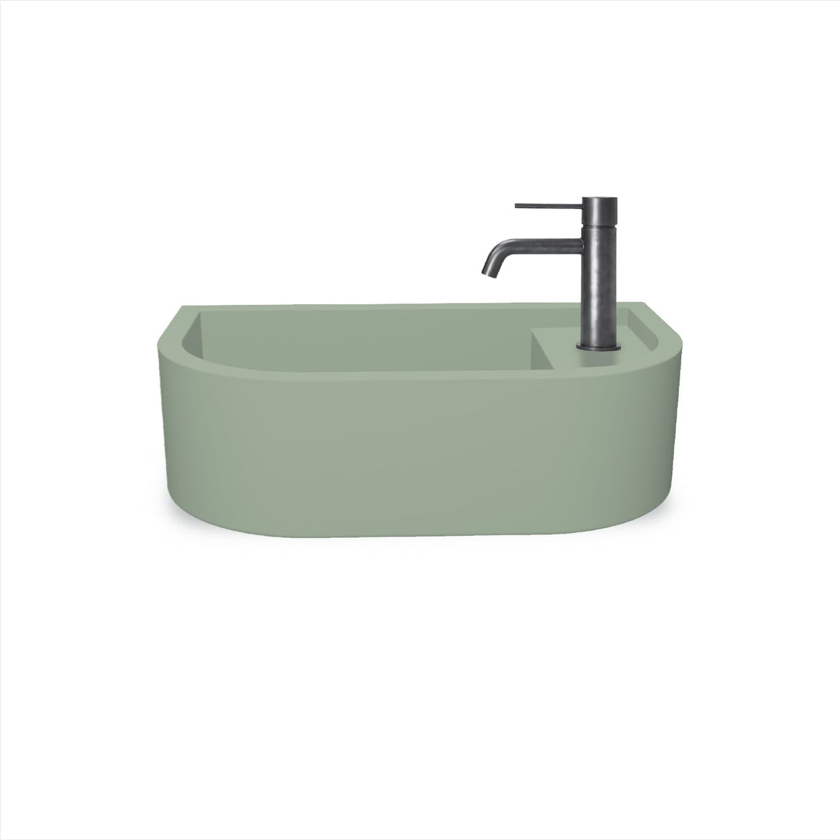 Loop 01 Basin - Overflow - Wall Hung (Mint,Tap Hole,White)