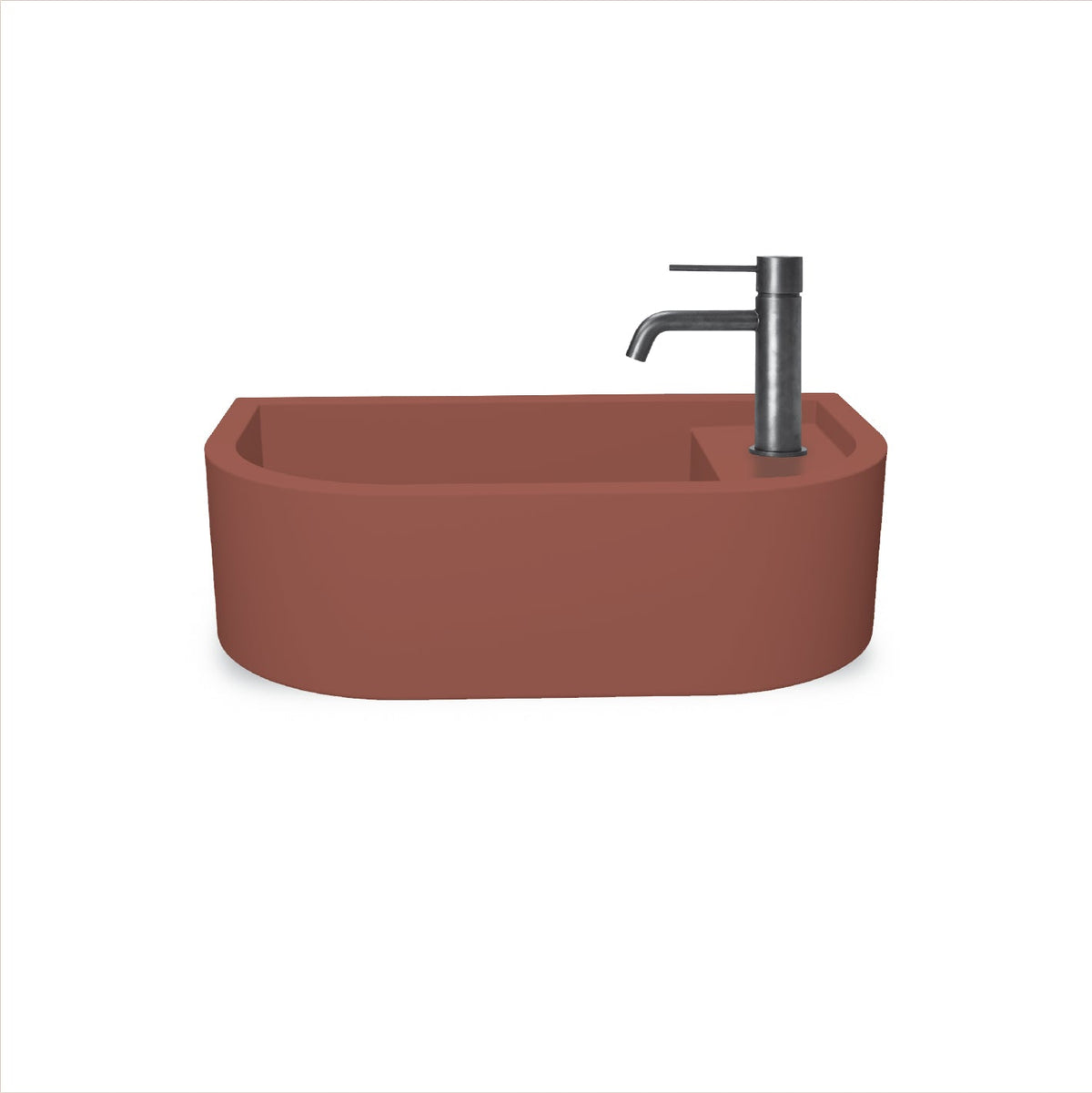 Loop 01 Basin - Overflow - Wall Hung (Musk,Tap Hole,White)