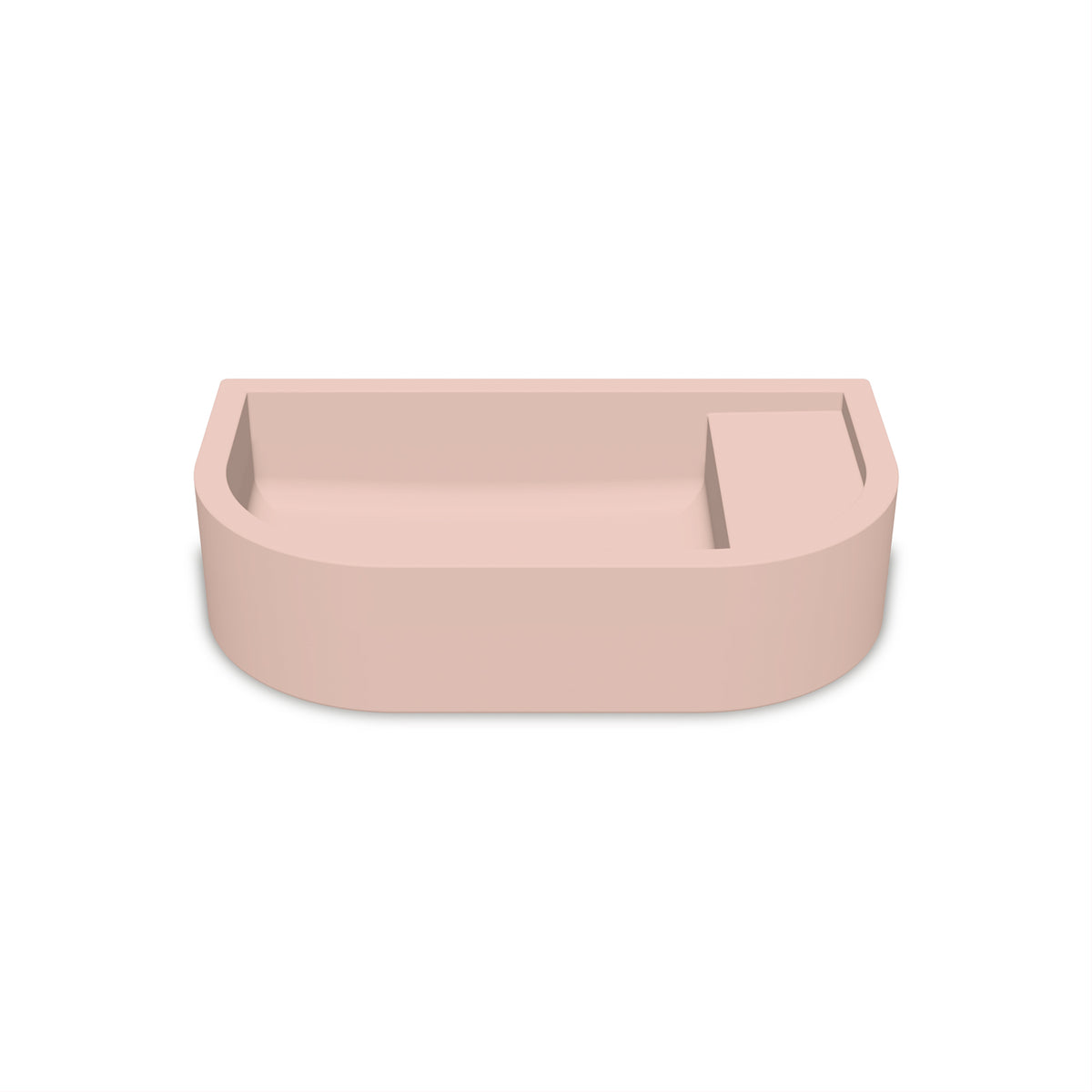 Loop 02 Basin - Overflow - Surface Mount (Blush Pink,No Tap Hole,Brass)