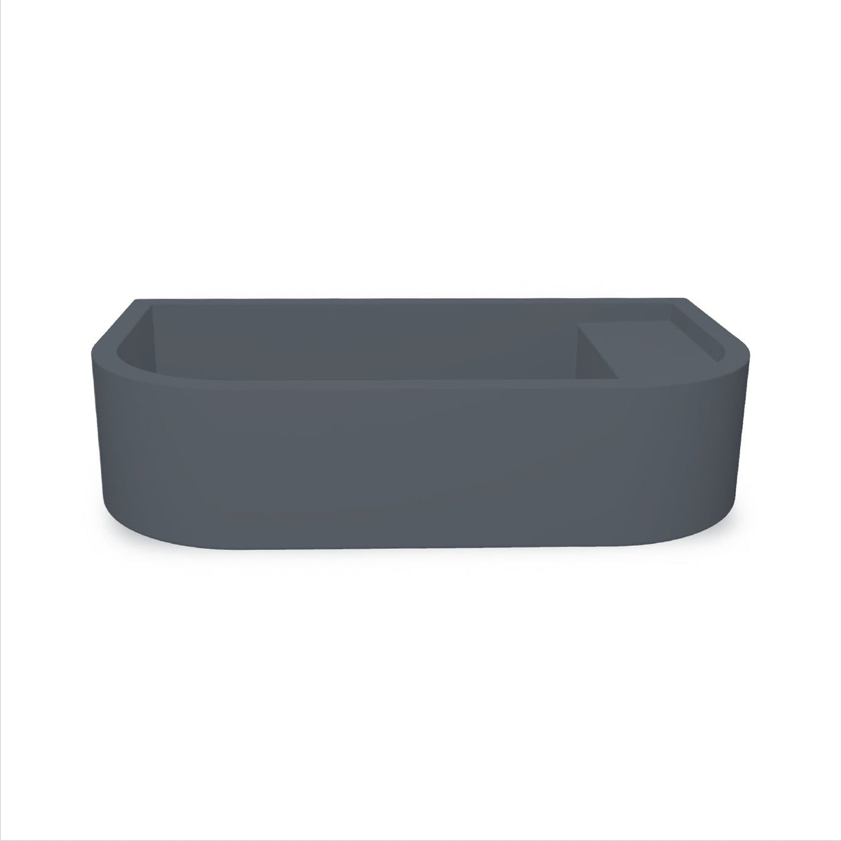 Loop 02 Basin - Overflow - Surface Mount (Copan Blue,No Tap Hole,White)