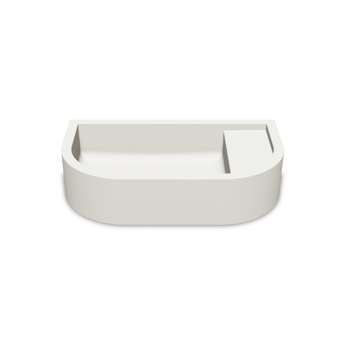 Loop 02 Basin - Surface Mount (Ivory,No Tap Hole)