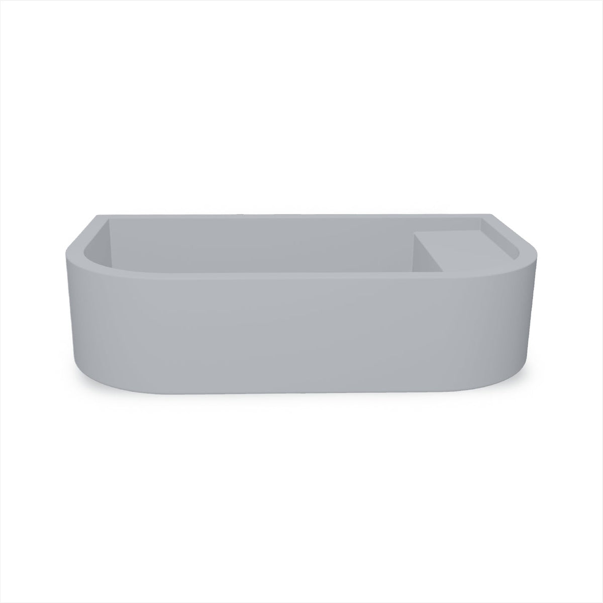 Loop 02 Basin - Overflow - Surface Mount (Powder Blue,No Tap Hole,White)