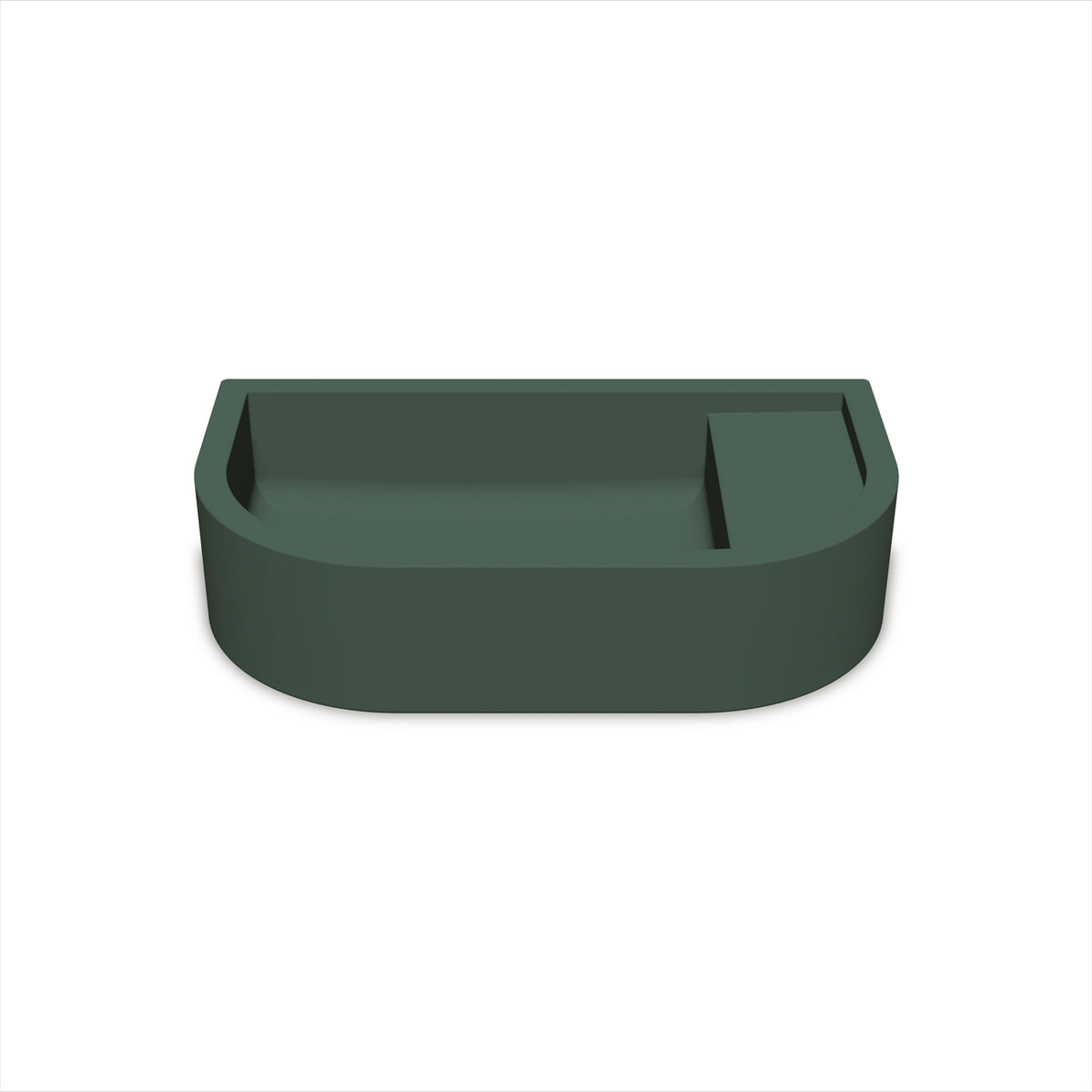 Loop 02 Basin - Overflow - Surface Mount (Teal,No Tap Hole,Chrome)