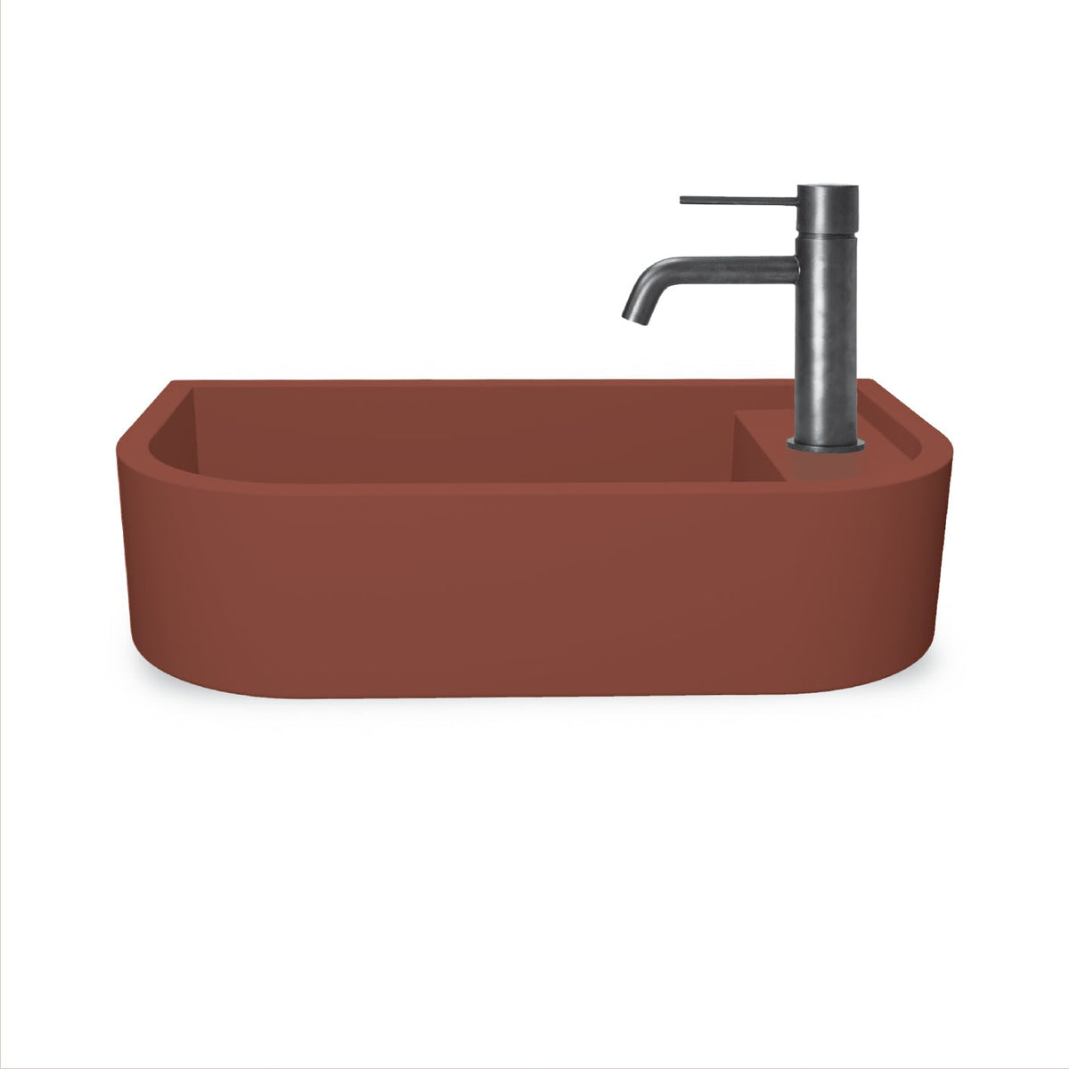 Loop 02 Basin - Overflow - Surface Mount (Clay,Tap Hole,Chrome)
