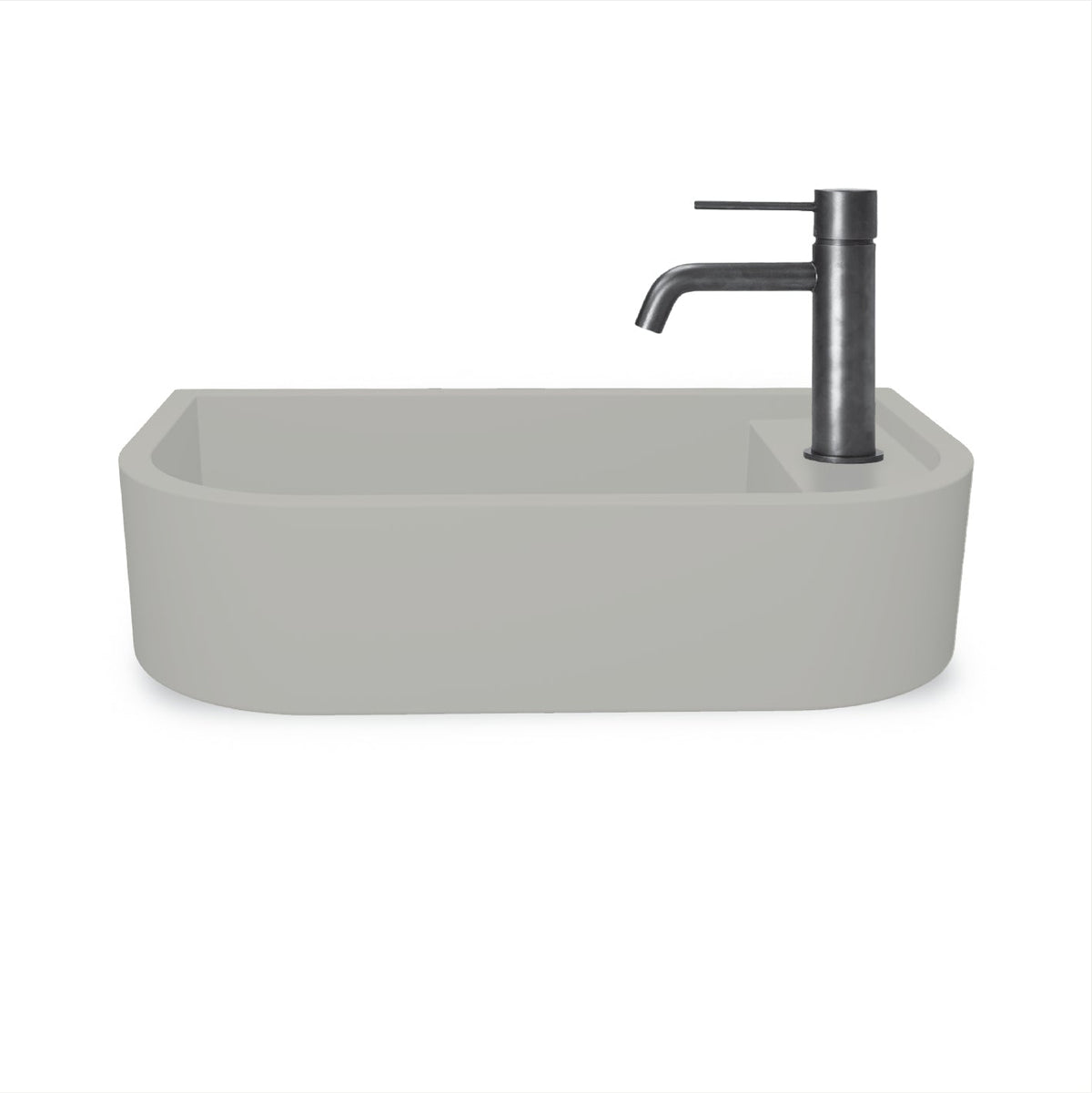 Loop 02 Basin - Overflow - Wall Hung (Ivory,Tap Hole,Black)
