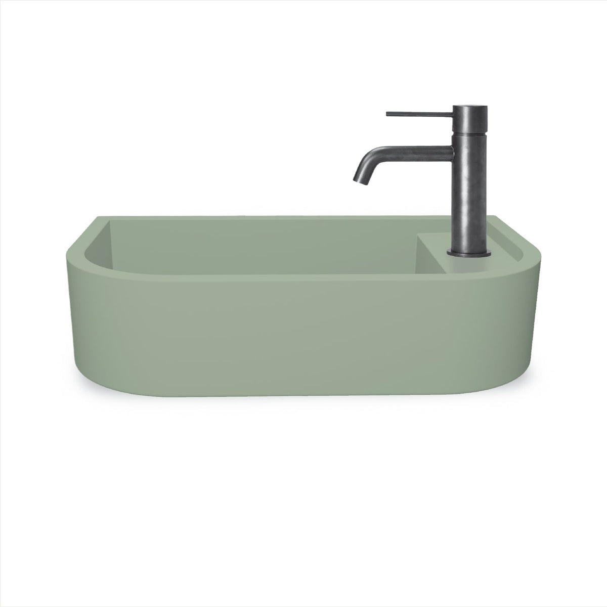 Loop 02 Basin - Overflow - Wall Hung (Mint,Tap Hole,Chrome)