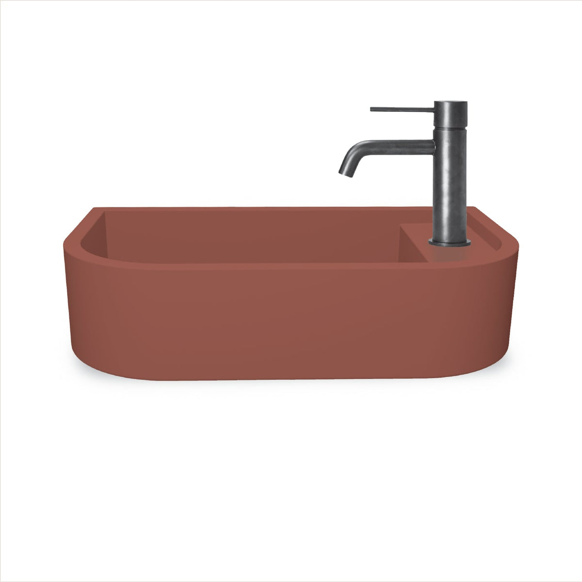 Loop 02 Basin - Overflow - Wall Hung (Musk,Tap Hole,Brass)