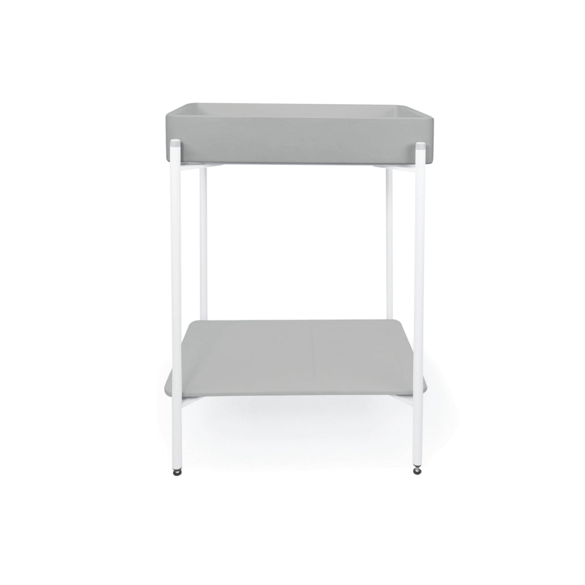 Vesl Rectangle Basin - Stand (Cloud,White Frame)