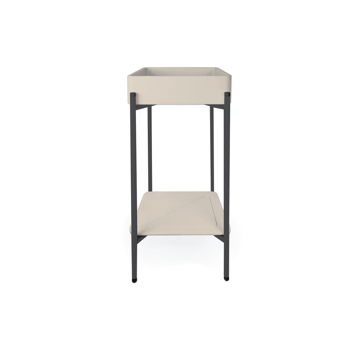 Vesl Square Basin - Stand (Mushroom,Black Frame)